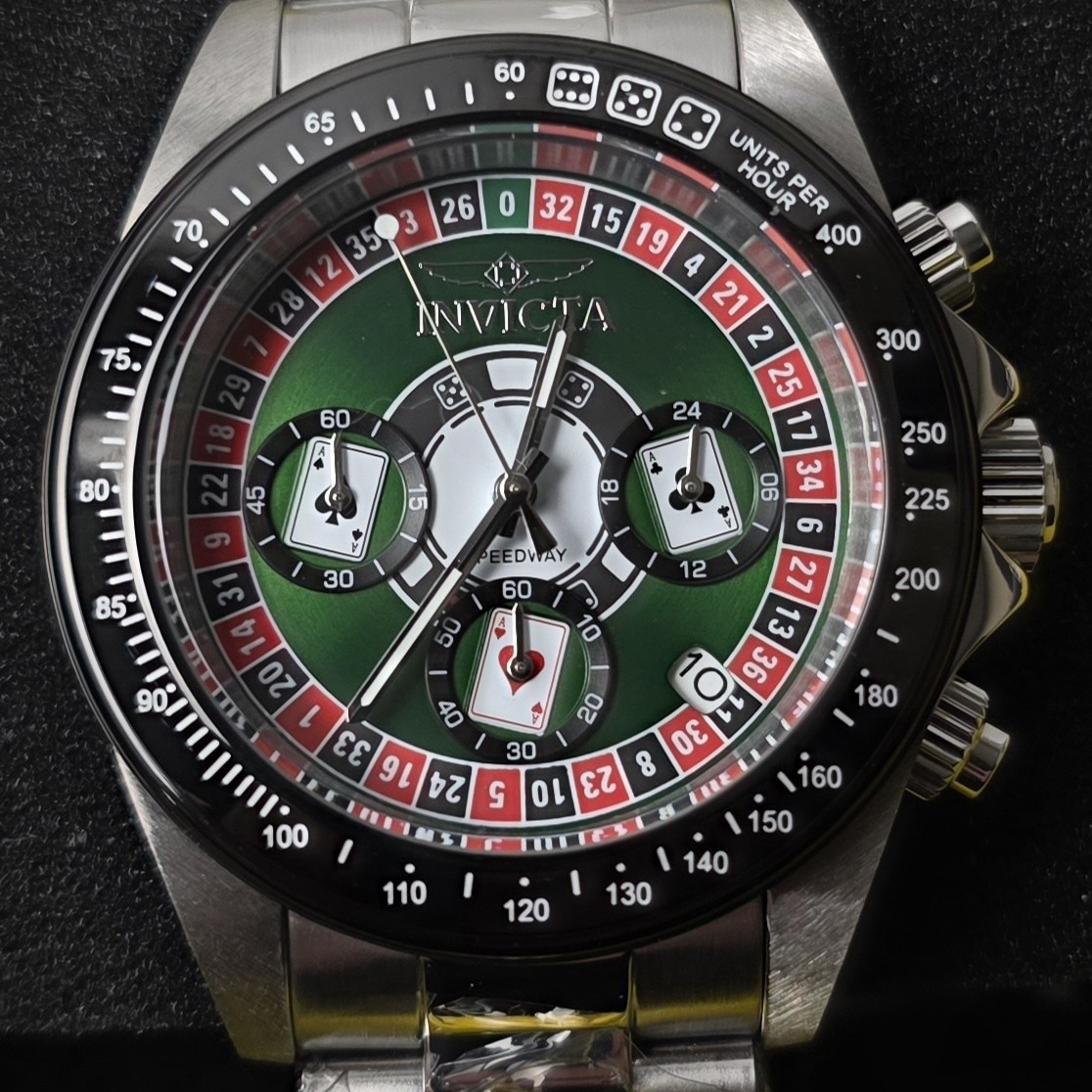 New Invicta Speedway Men's Watch - 39.5mm, Steel (Zg-44642) #0401